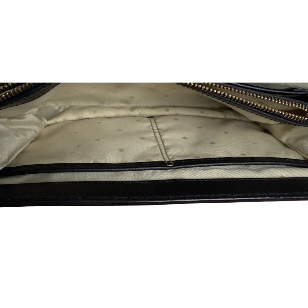 Kate Spade New York Black Leather Crossbody Bag *Flawed*